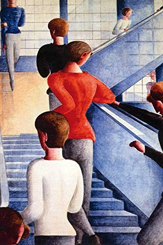 1art1 Oskar Schlemmer Bauhaustreppe, 1932 Selbstklebende Fototapete Poster-Tapete 180x120 cm