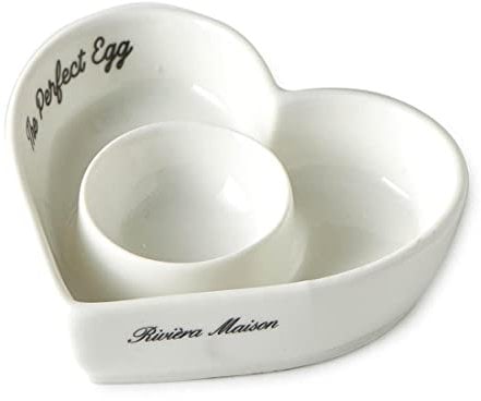 Rivièra Maison - Eierschale W01 - Weiß P80 - Porzellan 10x2.5 cm