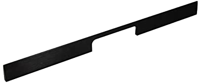 Gedotec Möbelgriff schwarz Griffleiste Aluminium Design-Griff Küche - PEAK | Stangengriff eckig für Schubladen & Kleiderschränke | Profilgriff Länge 800 mm | 1 Stück - Alu Schubladengriff Vintage