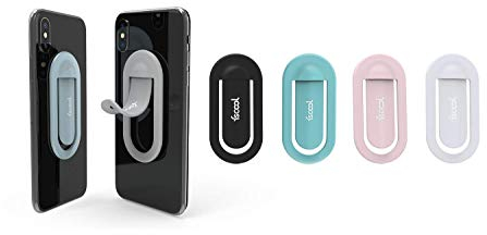 fscool Europe 4in1 Smartphone KFZ Lüftung Halterung, Fingerhalter, Handy Ständer und Selfihalterung, selbstklebend und aus Silikon, PATENTIERT ClickBent