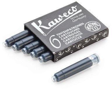 Kaweco Fountain Pen Ink Cartridge - Black - Pack of 6