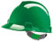 MSA V-Gard Casque de sécurité Rigide 6 Couleurs avec Bandeau Anti-Transpiration et réglage Coulissant, Vert