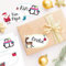 8 hochwertige Weihnachtssticker - Aufkleber Wintersymbole mit Nikolaus - ideale Dekoration für Geschenke zu Weihnachten - Weihnachtsdeko und Weihnachtspost