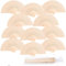 iZoeL 12 STK Holz Handfächer Fächer Hochzeit Vintagefächer Hochzeitsfächer Holzfächer Taschenfächer Faltfächer Gastgeschenk für Hochzeit Sommer Party mit Beutel (Retro Holz)