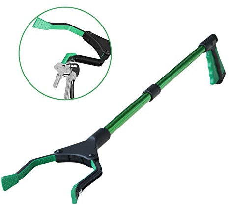 Awsuc Outils de Ramassage, 82cm Outil de ramassage pour Seniors, et handicapés, de Haut en Bas, Pratique, avec Embouts Magnétiques pour Le Ramassage des Déchets, Déchets de Jardin