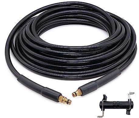 Topways High Pressure Washer Replacement Hose for Karcher K Series Pressure Washers K2, K3, K4, K5, K6, K7, Click Type Plug Quick Connector with Extension Connector (10M/32Ft)