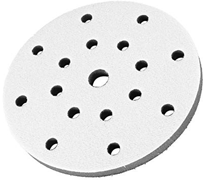 Tampone di Levigatura Morbido Spugna Tampone per Cuscino Interfaccia Platorello per Levigatrice di Diametro 150mm (6 Inch 17 Fori)