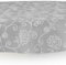 Miami Gartentischdecke Tischdecke Meterware Outdoortischdecke Campingtischdecke Mediterran Grau Rund 115 cm Outdoor Camping