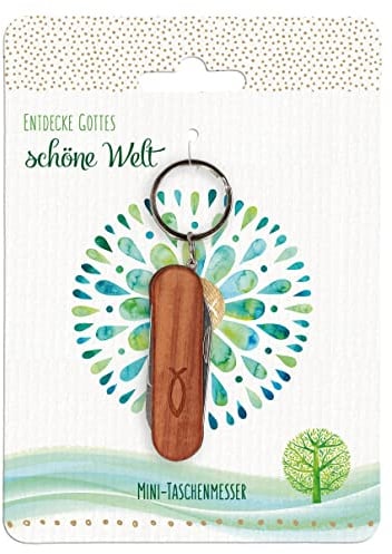 1x Mini-Taschenmesser Kommunion Geschenk Gebetswürfel Buch Kreuz