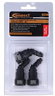 Connect 34232 45° Angled Fuel Line Quick Connectors 9.89 x 8mm 3pc