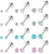 Kakonia 12Pairs 20G Stainless Steel CZ Stud Earrings for Women Men Cartilage Helix Stud Earrings Set Round Cubic Zirconia Screw Flat Back Ear Piercing