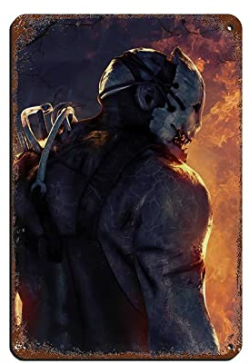 Dead by Daylight Game 2 Retro-Poster Metall-Blechschild Chic Art Retro Eisen Malerei Bar Menschen Höhle Cafe Familie Garage Poster Wanddekoration 20 x 30 cm