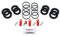 Bigg Red - Brake Caliper Seal & Bleed Screw Repair Kit - Front Left or Right - Includes Bleed Nipple - Fits 4 Piston Calipers - Compatible with Select Models