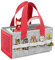 LuckySign - Musikbox Tasche für Toniebox Tragbar Toniebox Transporttasche für Figuren und Box samt Zubehör Aufbewahrung Leichtes Gewicht und große Kapazität, 26X14X14cm - Rot