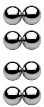 TEEORO Magnetische Nippelringe, Silber, 12 Stück