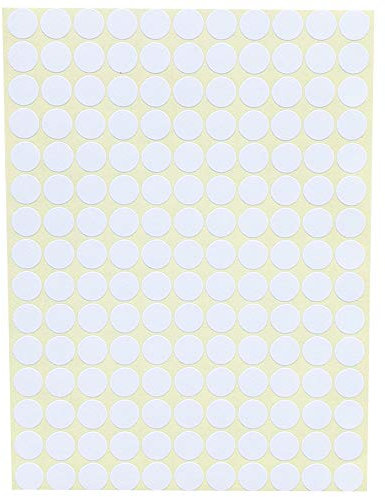 Yesallwas 10mm Etichette Autoadesive Rotonde 15 Fogli Adesivi a Punti Rotondi Autoadesive Bollini DOT per Calendari Ufficio Manuale (10mm)