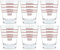 VIA CREMA - 6 Vasos de Medir Café Espresso (Negro, Vidrio, 30 ml)