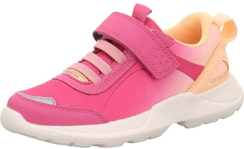 Superfit Mädchen Rush Sneaker, Pink Orange 5520, 41 EU Weit