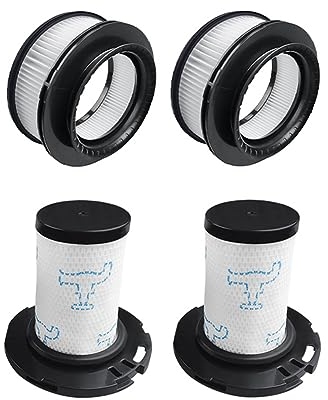 4 Filter-Set für Rowenta X-Force Flex 11.60 12.60 14.60 15.60 für RH98xx (Ersatz Filter nach Motor ZR009008 und Schaumstofffilter ZR009007)