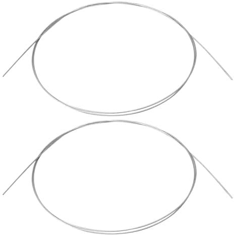 BQLZR Size 18 Piano Music Wire 3.28ft 1mm Dia Replacement for Broken Strings Pack of 2