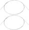 BQLZR Size 18 Piano Music Wire 3.28ft 1mm Dia Replacement for Broken Strings Pack of 2