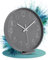 LATENO - Wanduhr Zum Aufstellen oder Aufhängen - Grau 20 cm - Lautlos - Klassisch und Modern - Quarz Uhrwerk Ohne Tickgeräusche