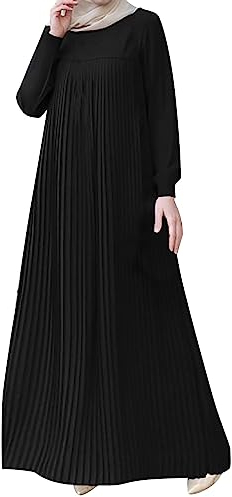 callmo Frauen muslimisches einteiliges langes Kleid mit voller Abdeckung - lockeres Kleid mit Kapuze Abaya Gebetsrobe islamische Kleidung Einheitsgröße