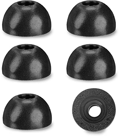 INF 3 Pairs Replacement Ear Tips for TWS Anker Liberty 2 Pro/Air X/2/2 Pro, Memory Foam Earbud Tips, Provides Excellent Seal, Black