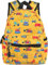 FGen Kinderrucksack Jungen, Kinder Rucksack, Gelb Bagger Rucksack, Personalisierter Jungen-Rucksack, gelber Bagger, für Kinder von 1-5 Jahren Kindergarten geeignet