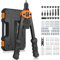 JiGiU Remachadora de Tuerca y Pistola de Remachador 2 en 1, Juego de Alicates para Remachar con M3 M4 M5 M6 M8 M10 M12 y 5 Cabezas Remachables 3.2 4.0 4.8 6.0 6.4mm con 110 Tuercas y 50 Remache-Orange