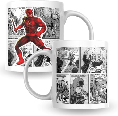 KaTunn - Taza Superhéroes Personalizada con Nombre - Taza Personalizada para Café - Tazas Originales para Regalar - Regalo Friki para Fans - Regalos Personalizados Únicos (Daredevil)
