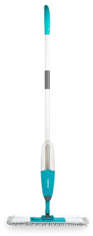Beldray Anti-Bac Spray Mop – 3 In 1 Hard Floor Cleaner, Dust, Scrub & Polish, Machine-Washable Pads, Treated With Zinc Pyrithione, 640ml Built-In Water Tank, Folding Head, Soft Easy Grip Handle