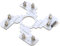harayaa Joystick PCB Piezas de Joystick para PCB Jlf Reemplazo de Joystick Arcade Accesorios de Juego DIY Pieza de Reparación para TP-ma, Blanco