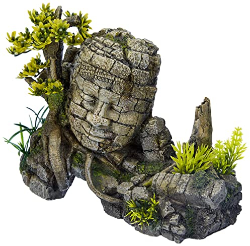 Nobby Aqua Ornaments Angkor WAT mit Pflanzen, 25 x 12,5 x 18 cm, 1 Stück