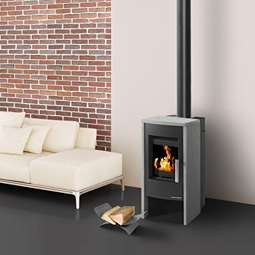 Haas+Sohn Kaminofen Rubus 295.15-ST schwarz/Serpentino 6kW