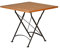 Kai Wiechmann Teak Klapptisch 80 x 80 cm wetterfest Premium für Balkon Terrasse Garten