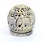 Stylla London® Speckstein Votiv-Teelichthalter mit Elefantenfiguren und Ranken, seitlich geschnitzt, Rosette auf der Oberseite, 10,2 x 89,9 cm