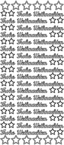Hobbyfun Konturensticker Frohe Weihnachten Gold
