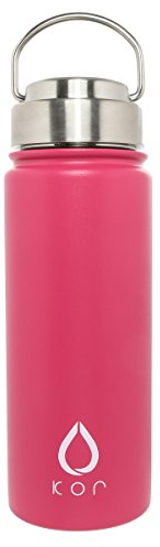 KORWATER 72004 ROK Flasche aus Edelstahl, Quarz, Rosa, 7 cm