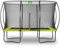 EXIT Toys Silhouette Trampolin - 244x366cm - Rechteckiges Gartentrampolin Outdoor für Kinder - Mit Sicherheitsnetz und Fußschutzsystem - Preisgünstig - Sicherer Einstieg - Gute Sprungkraft - Grün