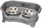 Neater Feeder Express Gamelles surélevées pour Chat - Gamelles pour Chat avec Support - Gamelles de Nourriture et d'eau en Acier Inoxydable - Gamelles surélevées pour Chat - Gris Acier