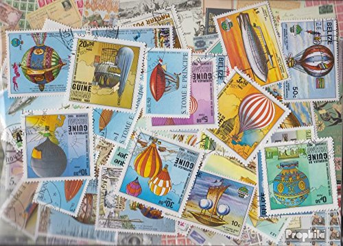 Prophila Collection Motive 50 Verschiedene Marken Ballon und Zeppeline in kompletten Ausgaben (Briefmarken für Sammler) Flugzeuge/Ballons/Zeppeline/Luftfahrt