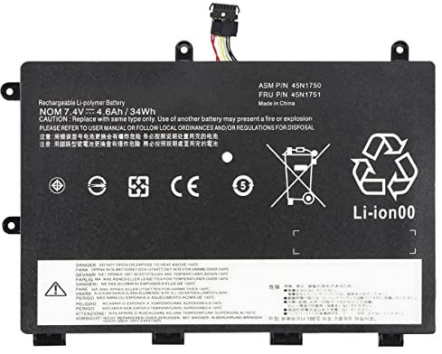 XITAIAN 7.4V 34Wh 4600mAh 45N1750 45N1751 Replacement Battery for Lenovo ThinkPad Yoga 11e 45N1748 45N1749 Tablet