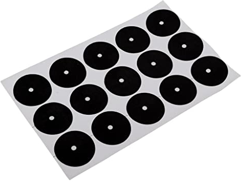 Perfeclan 35mm Billardtisch Spots Billardtisch Markierung Stickers Billardtisch Markierungspunkte, Selbstklebende Billardpunkt Aufkleber, Billiard Ball Spot Aufkleber, Billard Point Sticker Zubehör