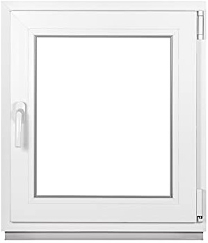 Premium Kellerfenster Von Fenstiger - Kunststofffenster Weiß BxH 400 x 500 mm - Garagenfenster/Gartenhaus Fenster BxH 40 x 50 cm 2-fach Verglast - Din Rechts-Funktion Dreh Kipp Fenster-Alle Größen