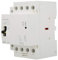 220V Contattore AC per Uso Domestico, Contattore CA per Guida DIN 4P 63A 50hz Mini Din Montaggio su Guida con Interruttore di Contattore Manuale (4NO)