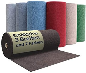 Primaflor Rasenteppich Green Braun 400 x 2350 cm | Meterware | 8 mm | UV-stabilisiert | wasserdurchlässig | Balkonteppich mit Noppen | schnelltrocknender Outdoor Bodenbelag für Balkon und Terrasse