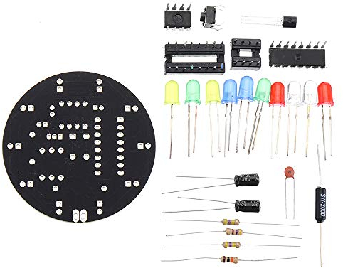 BouBou 3Pcs Lucky Turntable Electronic DIY Kit L?tpraxis Leiterplatte Experiment Trainingsteile