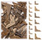 PH PandaHall 60pcs 15 Styles Corner Protectors Guard Edge Cover, Vintage Style Decorative Corner for Furniture Desk Jewellery Case Book Scrapbooking Albums Menus Triangle Carved, Antique Bronze