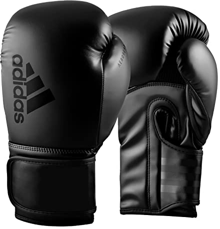 adidas Unisex – Erwachsene Hybrid 80 Boxhandschuhe, Schwarz, 14 oz EU